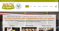 Desktop Screenshot of healthypetproducts.net